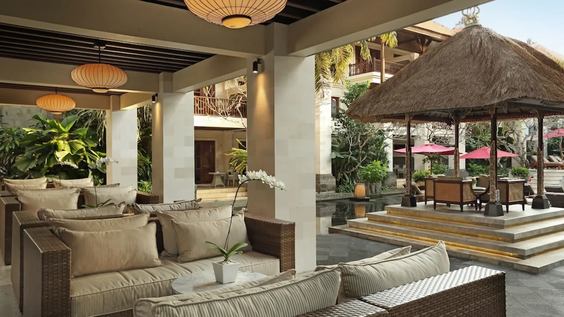 Beachfront recovery resort view